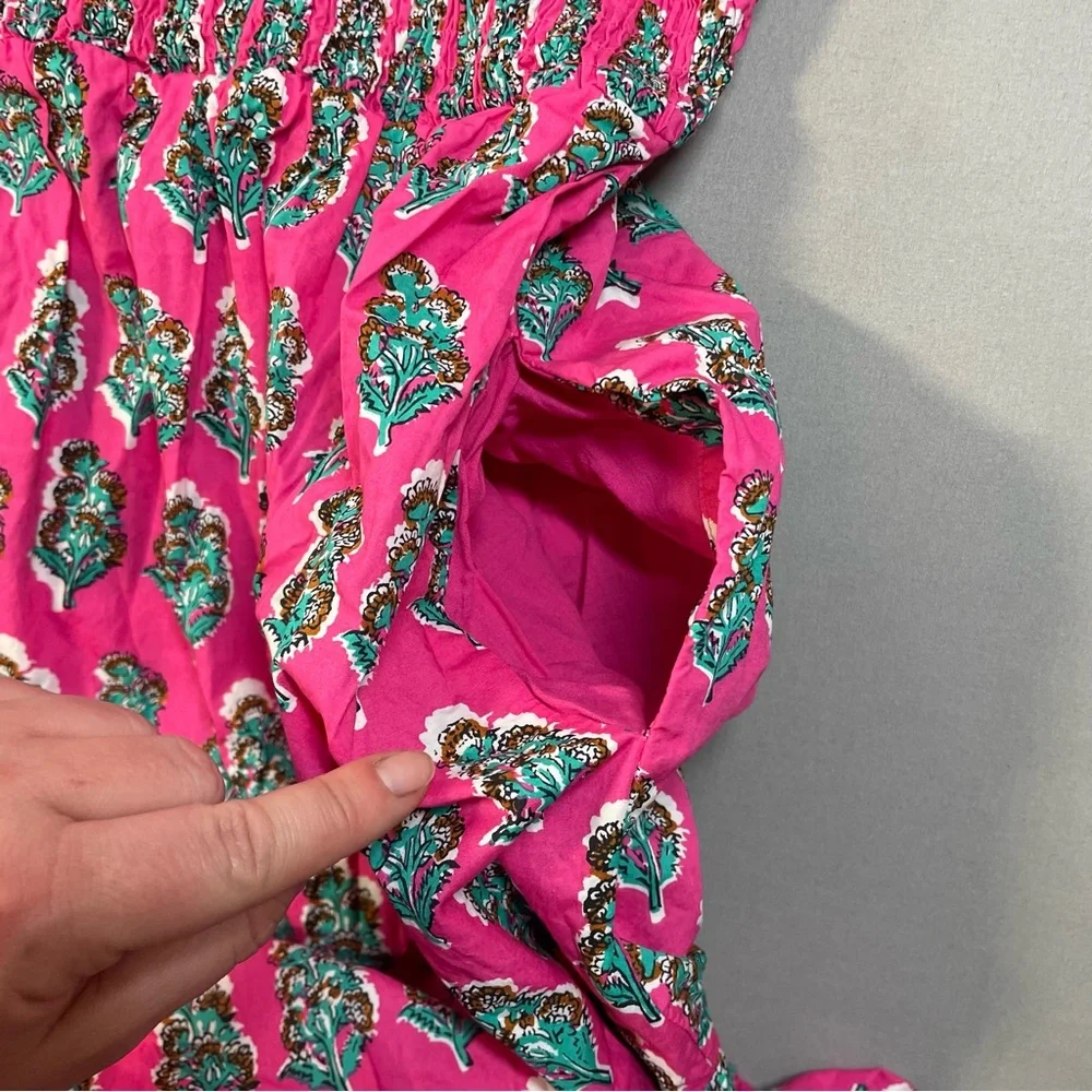 Boden Smocked Bodice Maxi Dress, Artisan Bloom Floral Pattern - Womens 20-22R - Picture 14 of 16